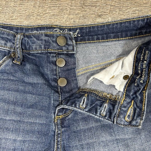 Universal Thread Womens High Rise Shortie Denim Shorts Button Fly Size 6/28R - Picture 6 of 8